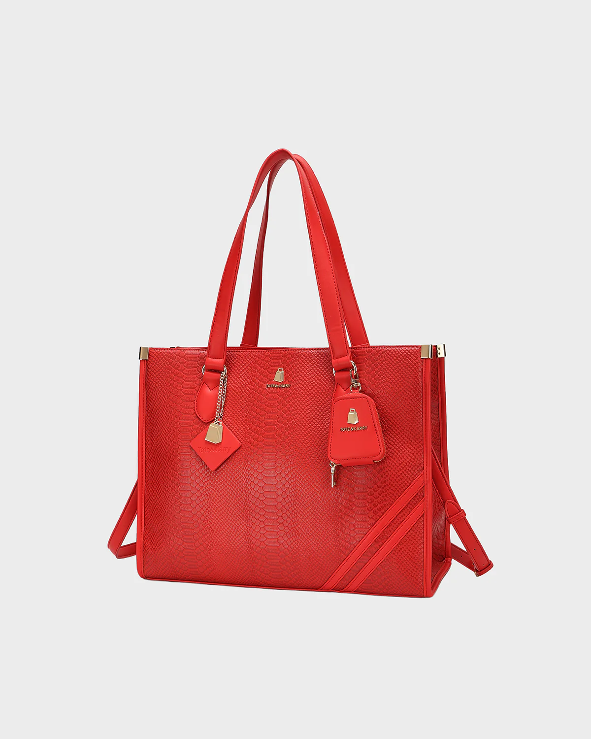Signature City Tote Bag in Red - Image 3