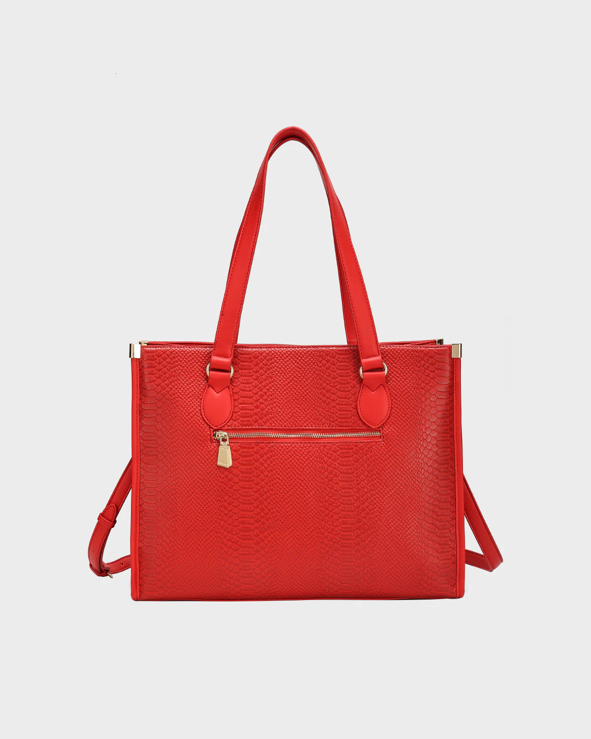 Signature City Tote Bag in Red - Image 4