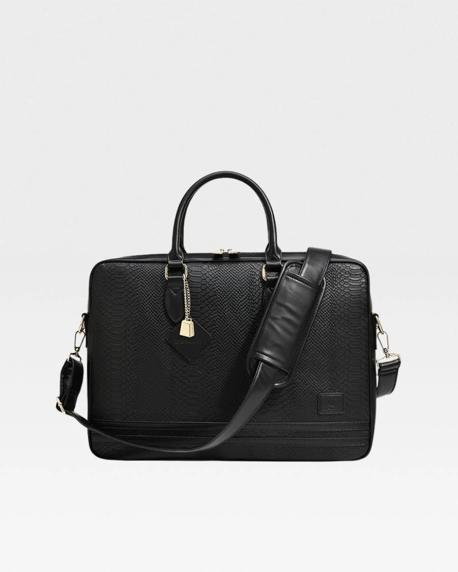 Signature Jetsetter Laptop Bag in Black - Image 4