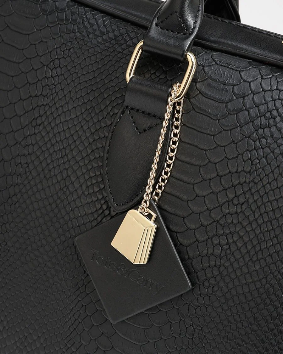 Signature Jetsetter Laptop Bag in Black - Image 8