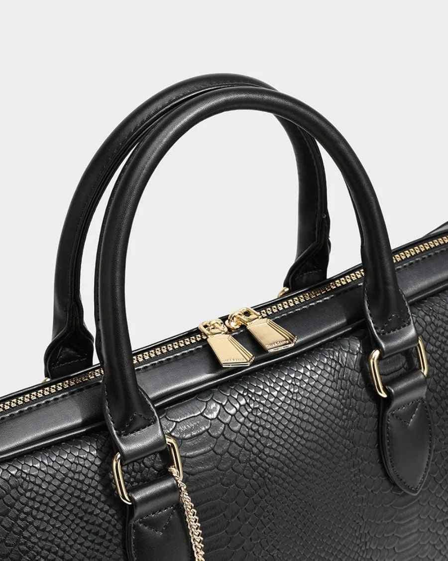 Signature Jetsetter Laptop Bag in Black - Image 9
