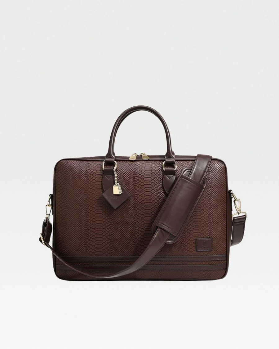 Signature Jetsetter Laptop Bag in Chocolate - Image 4