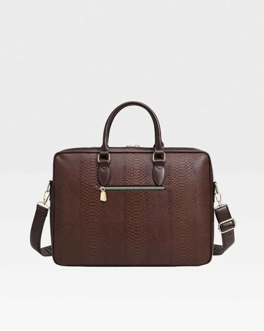 Signature Jetsetter Laptop Bag in Chocolate - Image 5