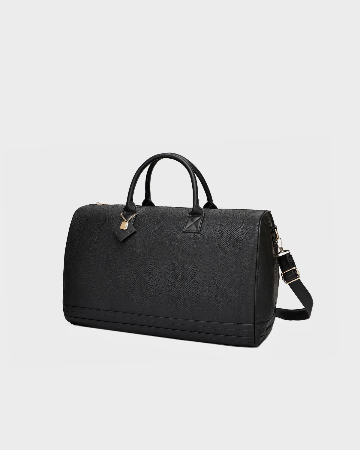 Signature Weekender Duffle Bag in Black - Image 11