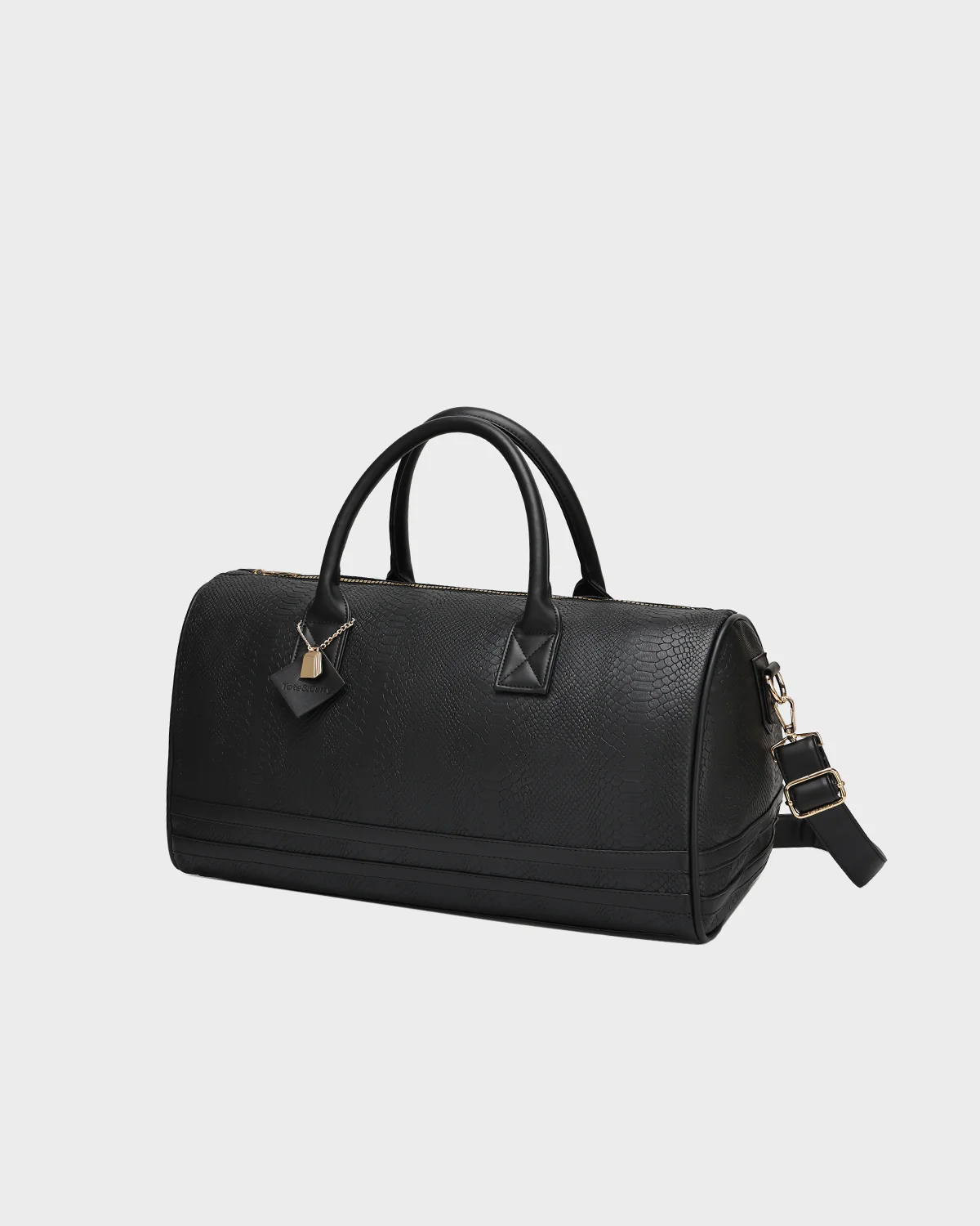 Signature Weekender Duffle Bag in Black - Image 3