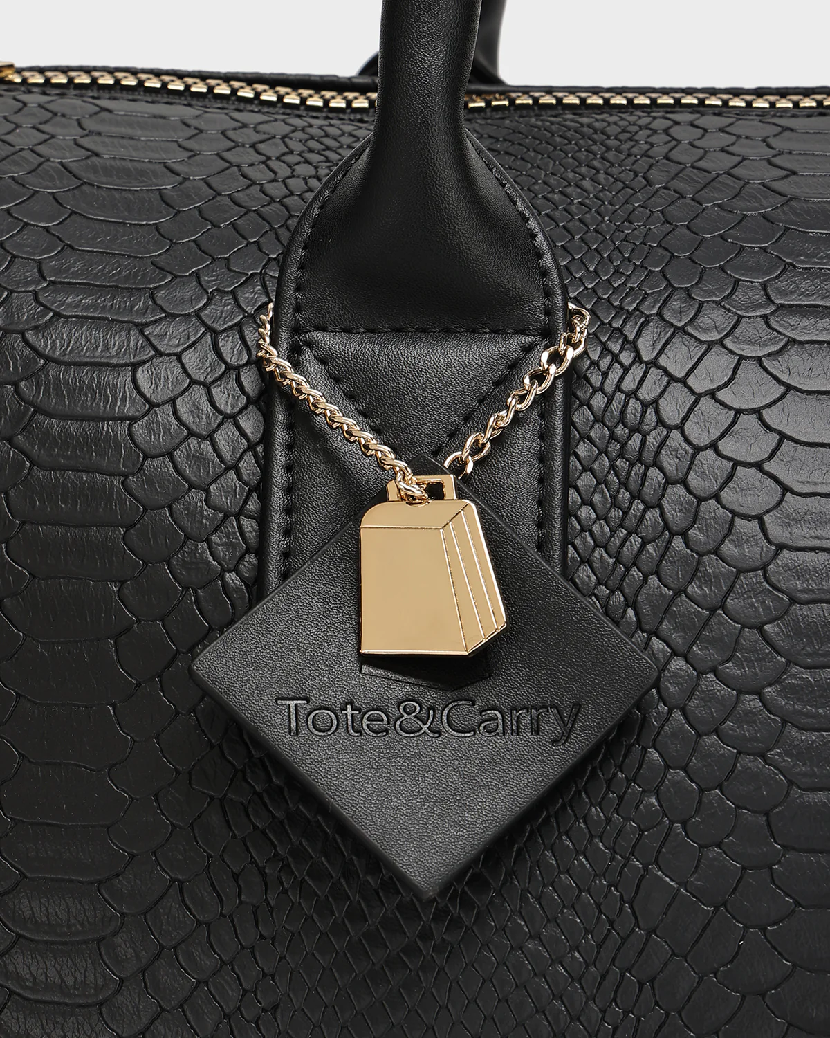 Signature Weekender Duffle Bag in Black - Image 8