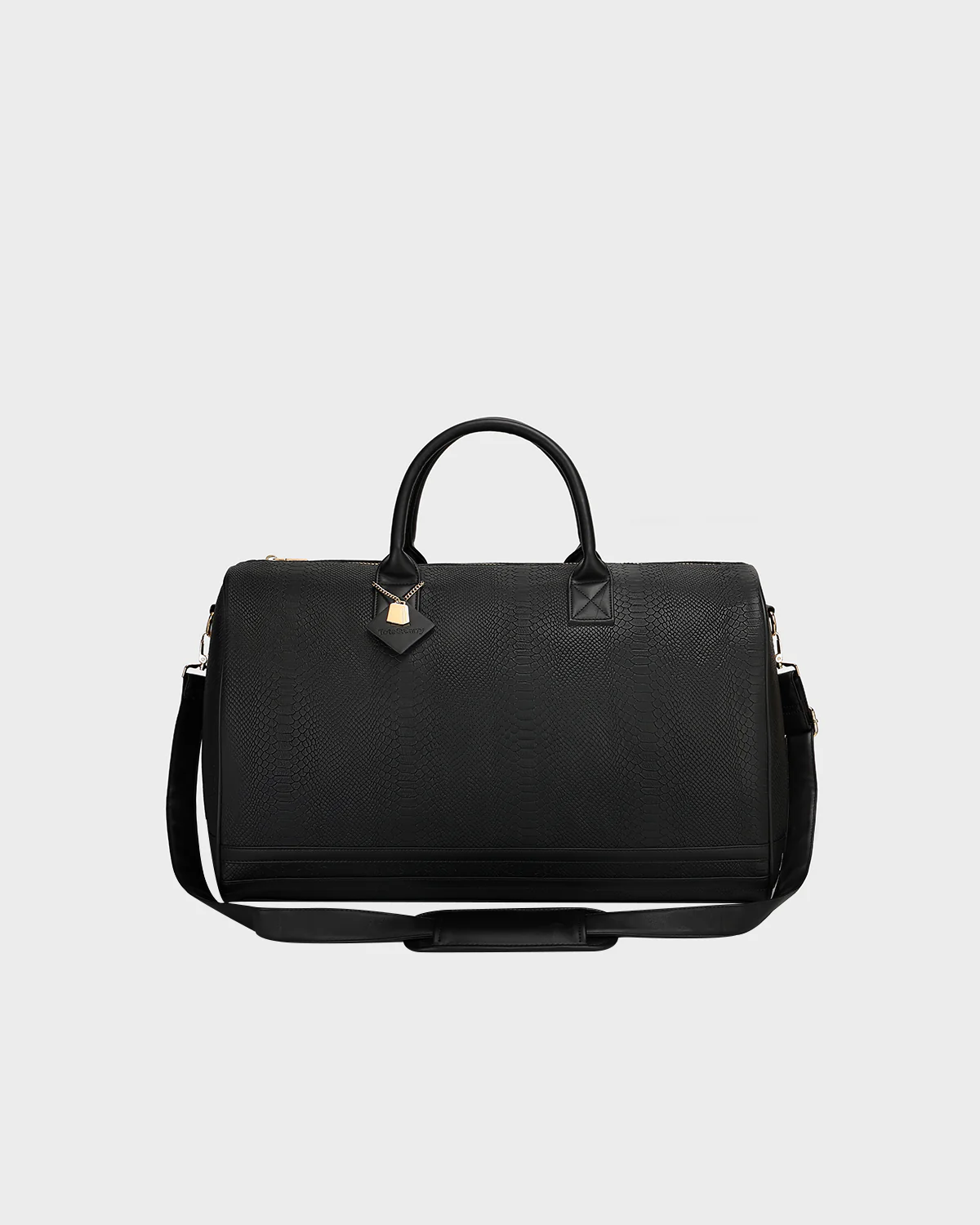 Signature Weekender Duffle Bag in Black - Image 9