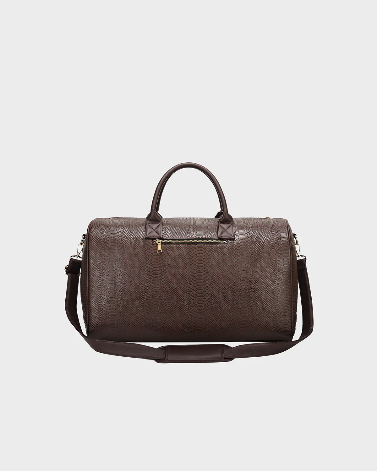 Signature Weekender Duffle Bag in Chocolate - Image 5