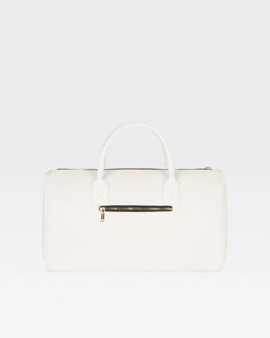 Signature Weekender Duffle Bag in White - Image 5
