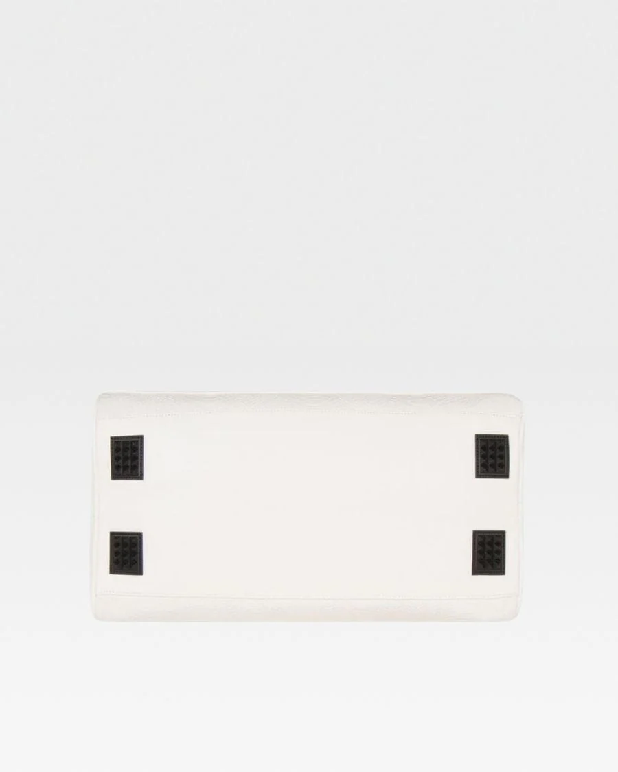 Signature Weekender Duffle Bag in White - Image 6