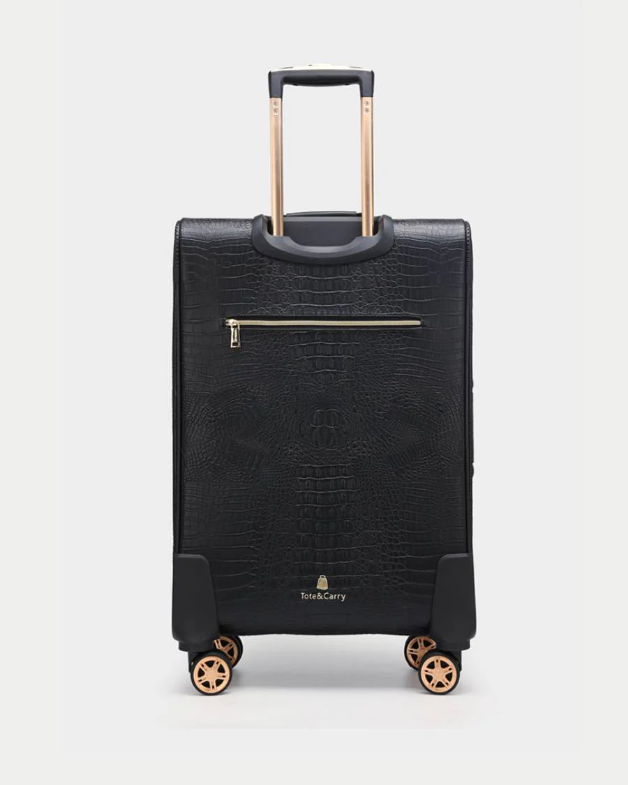Statement 2-Piece Luggage Set in Black - Image 3