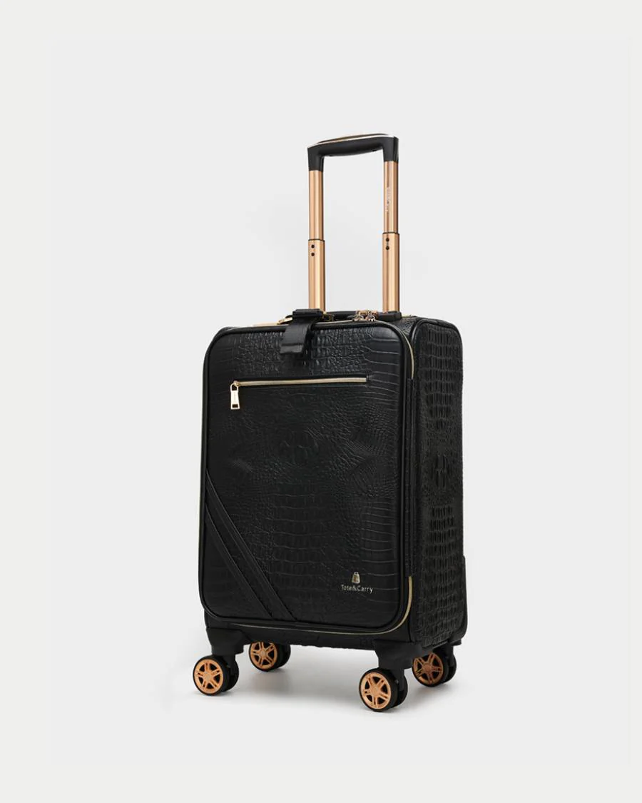 Statement 2-Piece Luggage Set in Black - Image 4