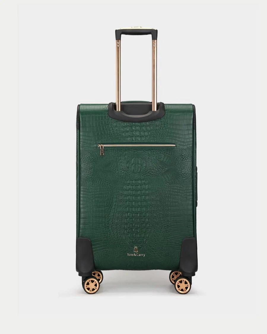 Statement 2-Piece Luggage Set in Emerald - Image 5