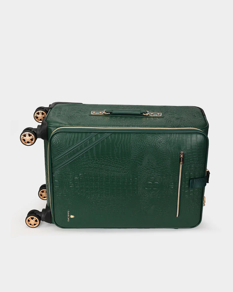 Statement 2-Piece Luggage Set in Emerald - Image 7