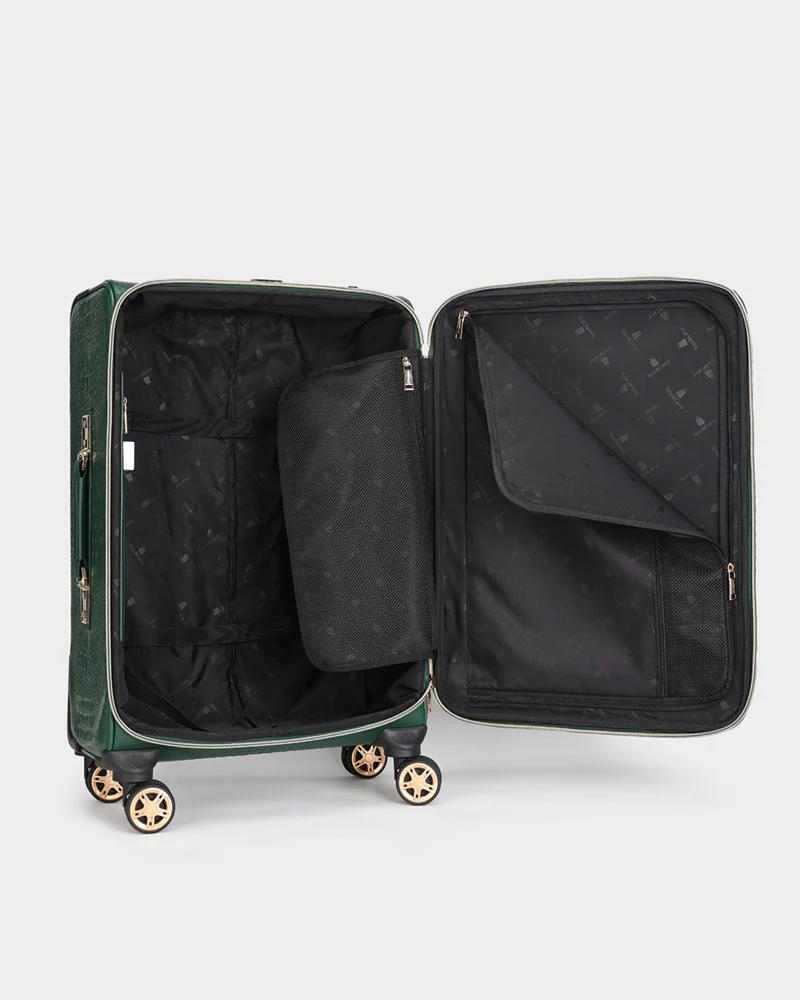 Statement 2-Piece Luggage Set in Emerald - Image 8