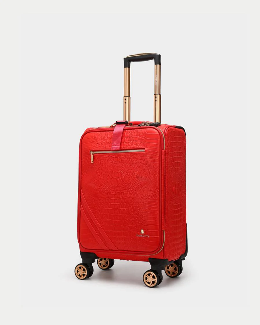 Statement 2-Piece Luggage Set in Red - Image 9