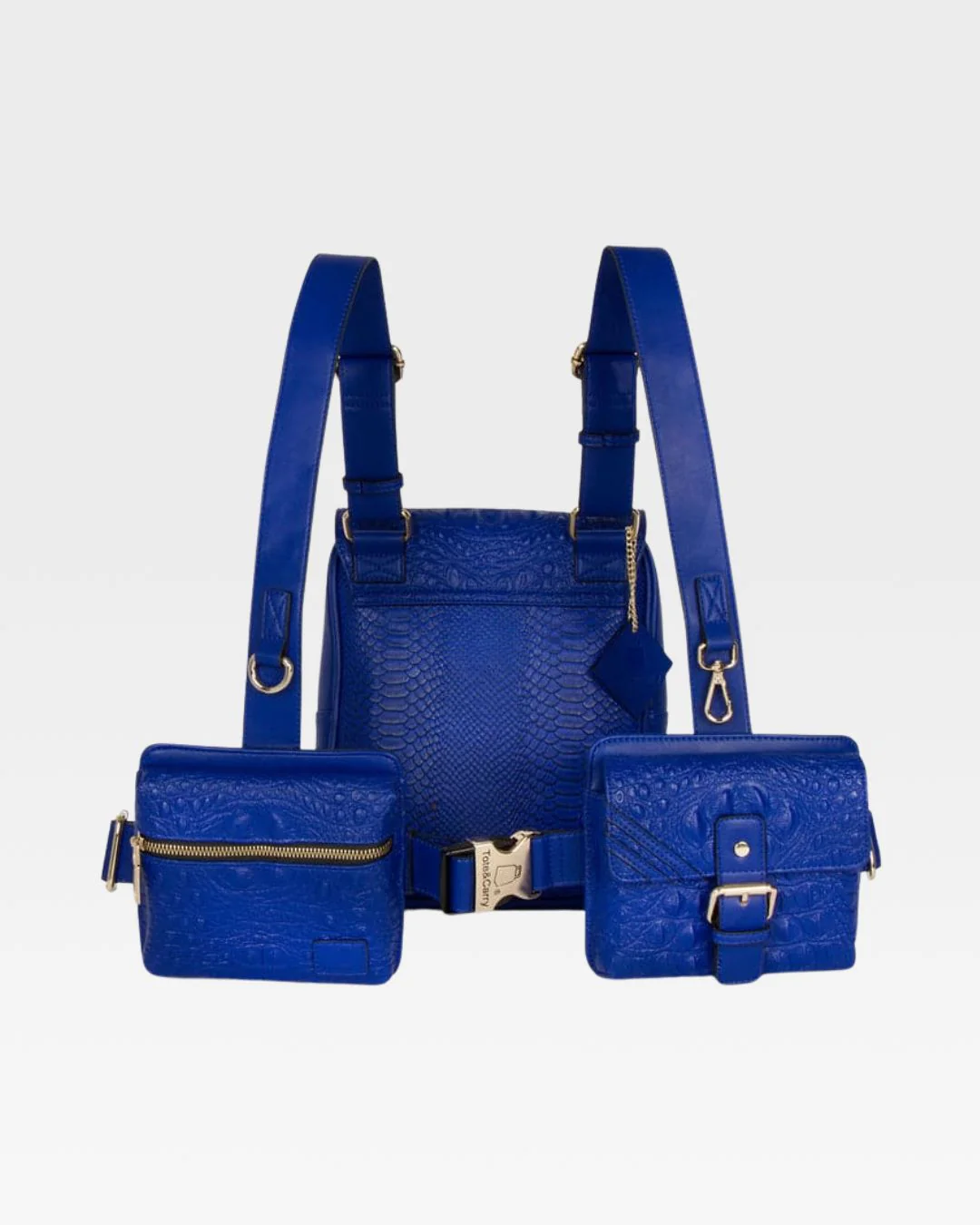 Statement Chest Bag in Royal Blue - Image 4