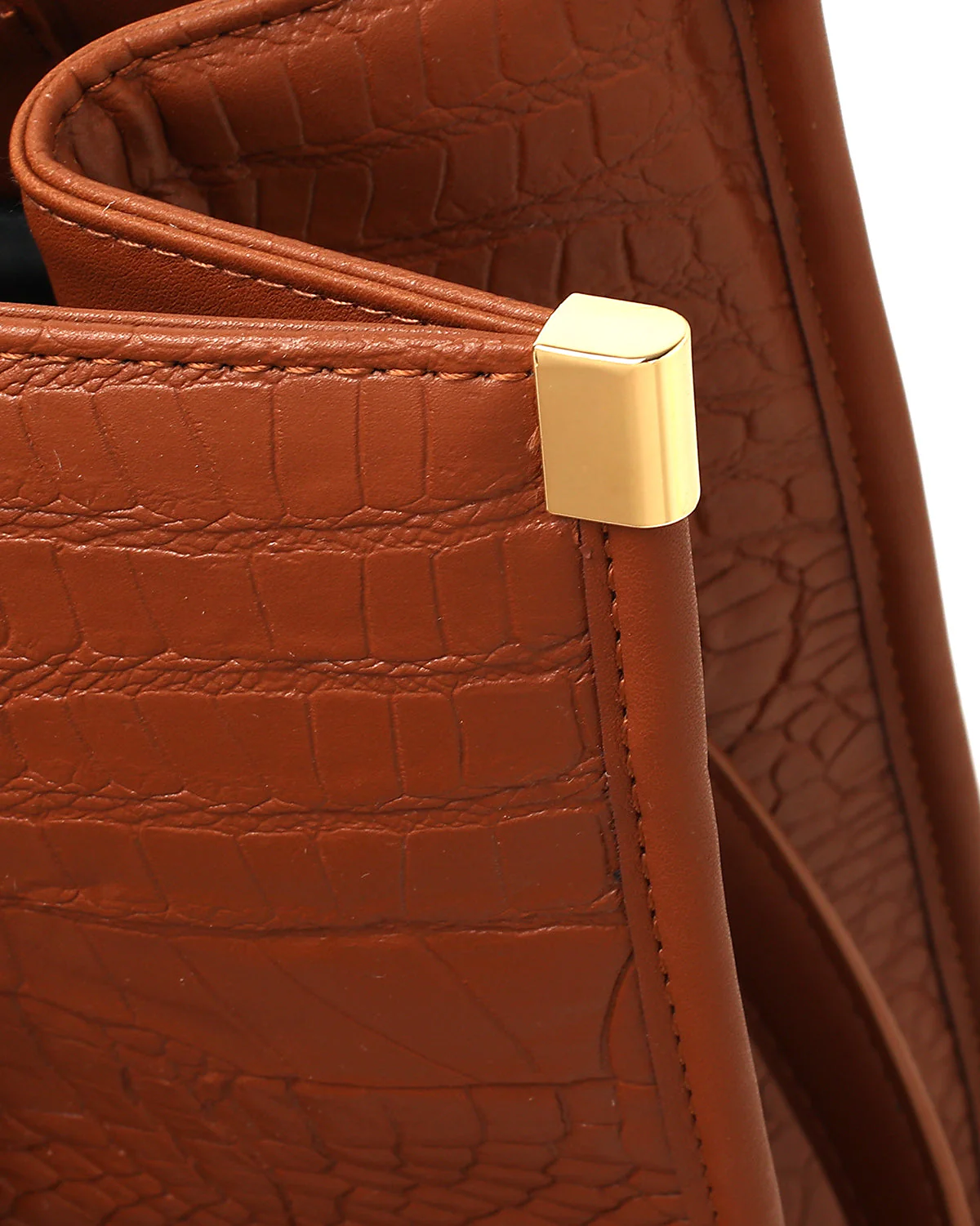 Statement City Tote Bag in Caramel - Image 9