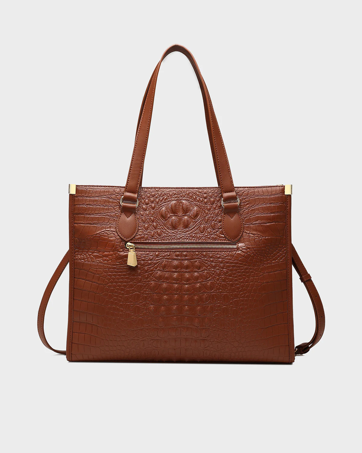 Statement City Tote Bag in Caramel - Image 4