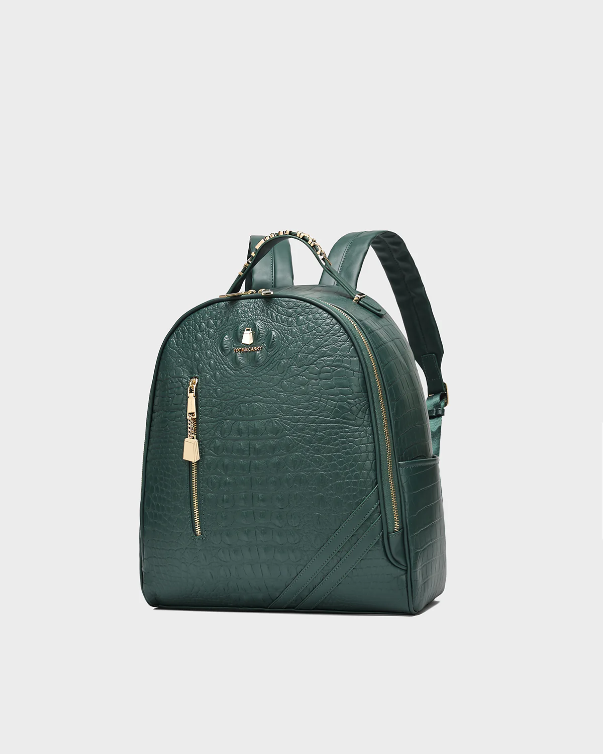 Statement Commuter Backpack in Emerald - Image 3