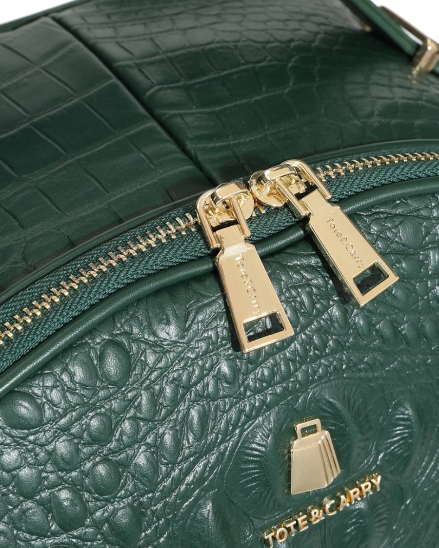 Statement Commuter Backpack in Emerald - Image 8