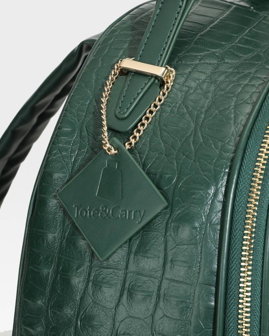 Statement Commuter Backpack in Emerald - Image 9
