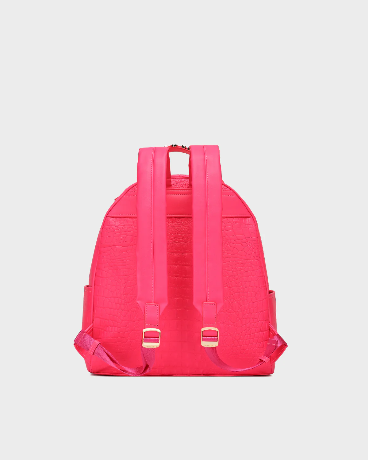 Statement Commuter Backpack in Neon Pink - Image 4