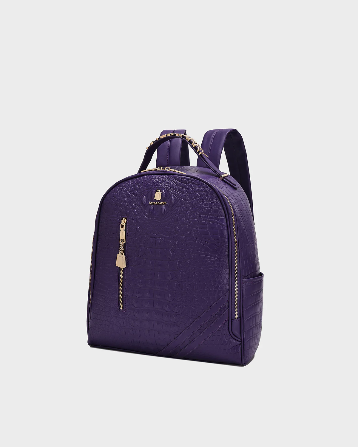 Statement Commuter Backpack in Purple - Image 3