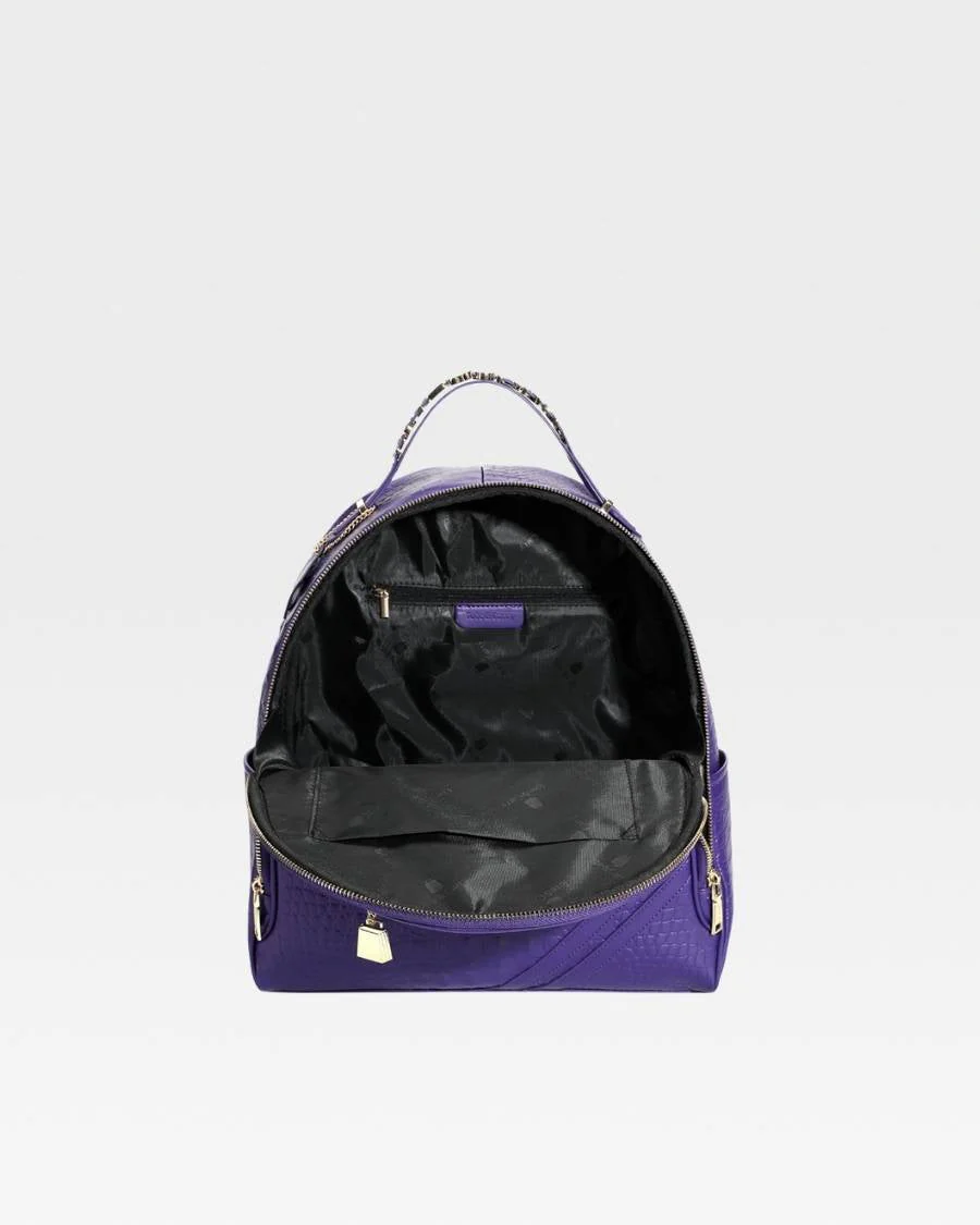 Statement Commuter Backpack in Purple - Image 6