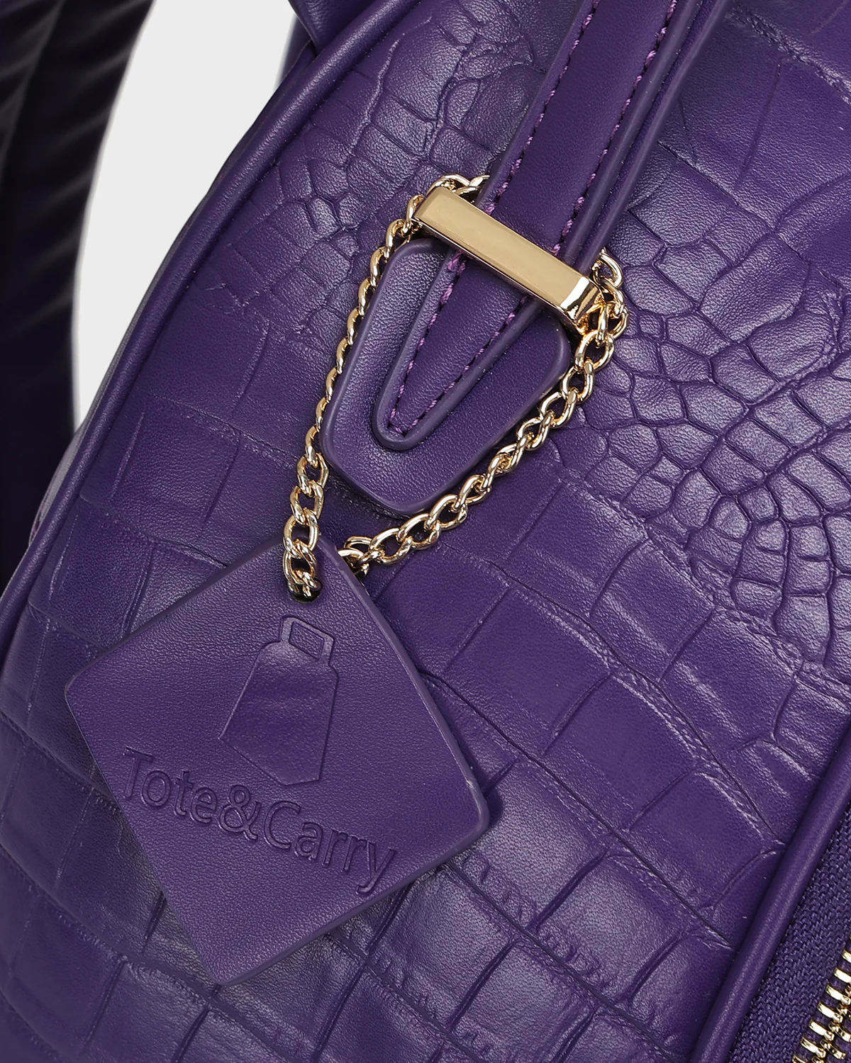 Statement Commuter Backpack in Purple - Image 8