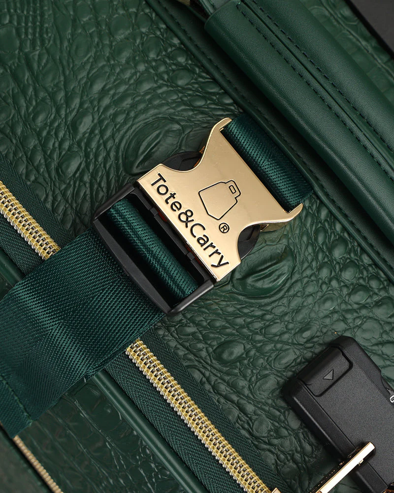 Statement 2-Piece Luggage Set in Emerald - Image 20
