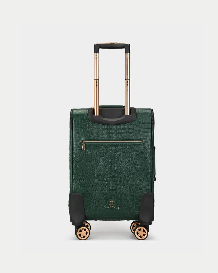 Statement 2-Piece Luggage Set in Emerald - Image 12