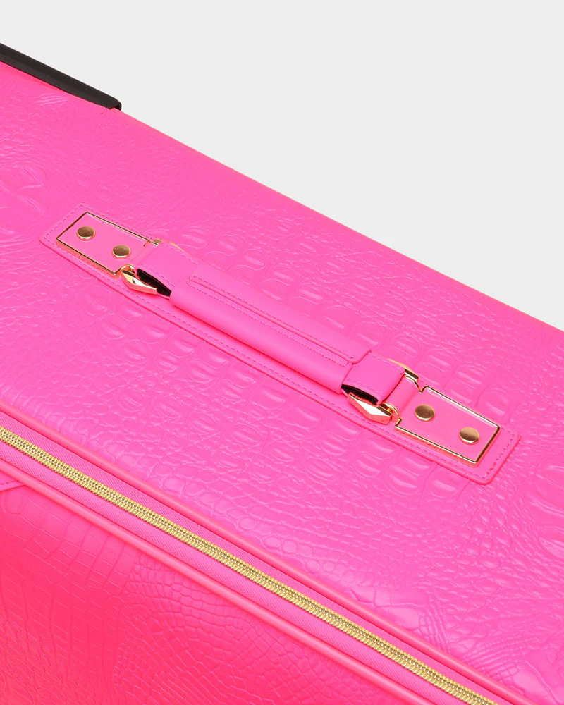 Statement Carry-On Kit in Neon Pink - Image 12