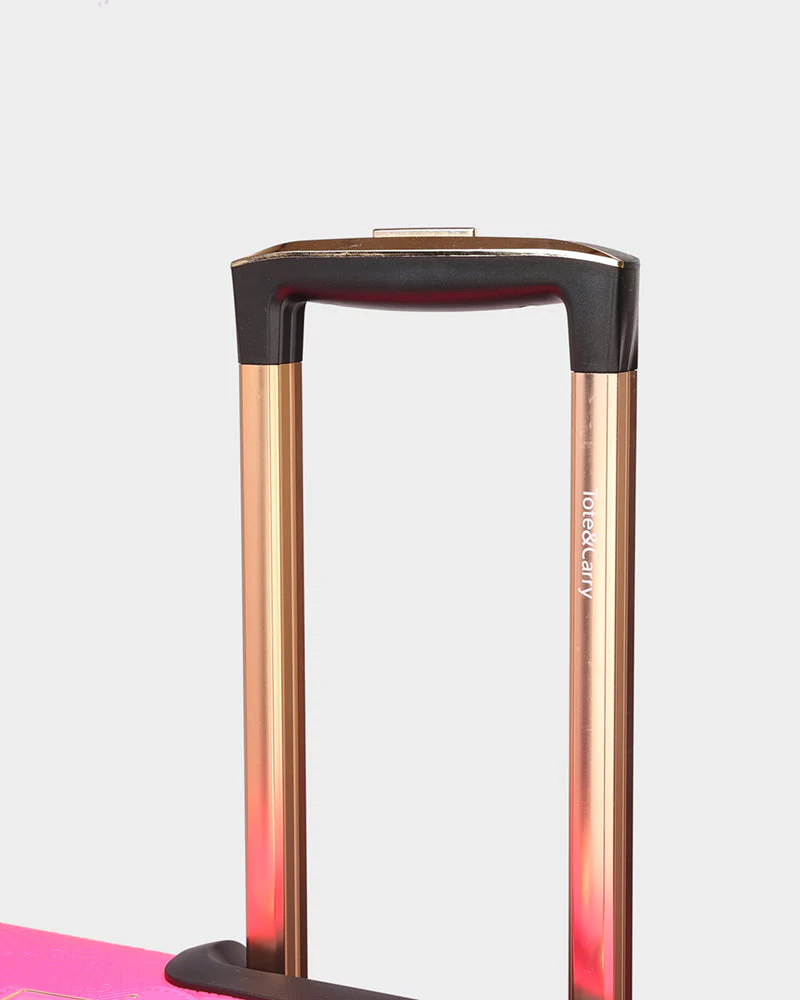 Statement Carry-On Kit in Neon Pink - Image 8