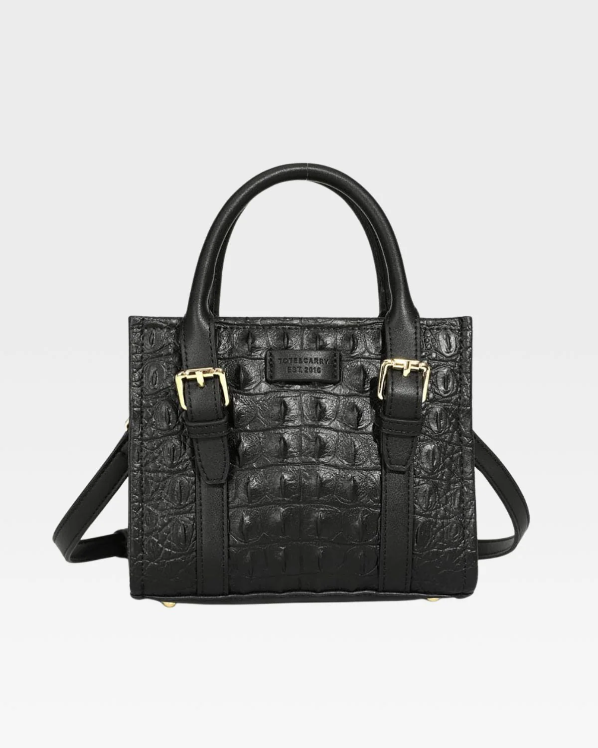 Statement Mini Tote Bag in Black - Image 4