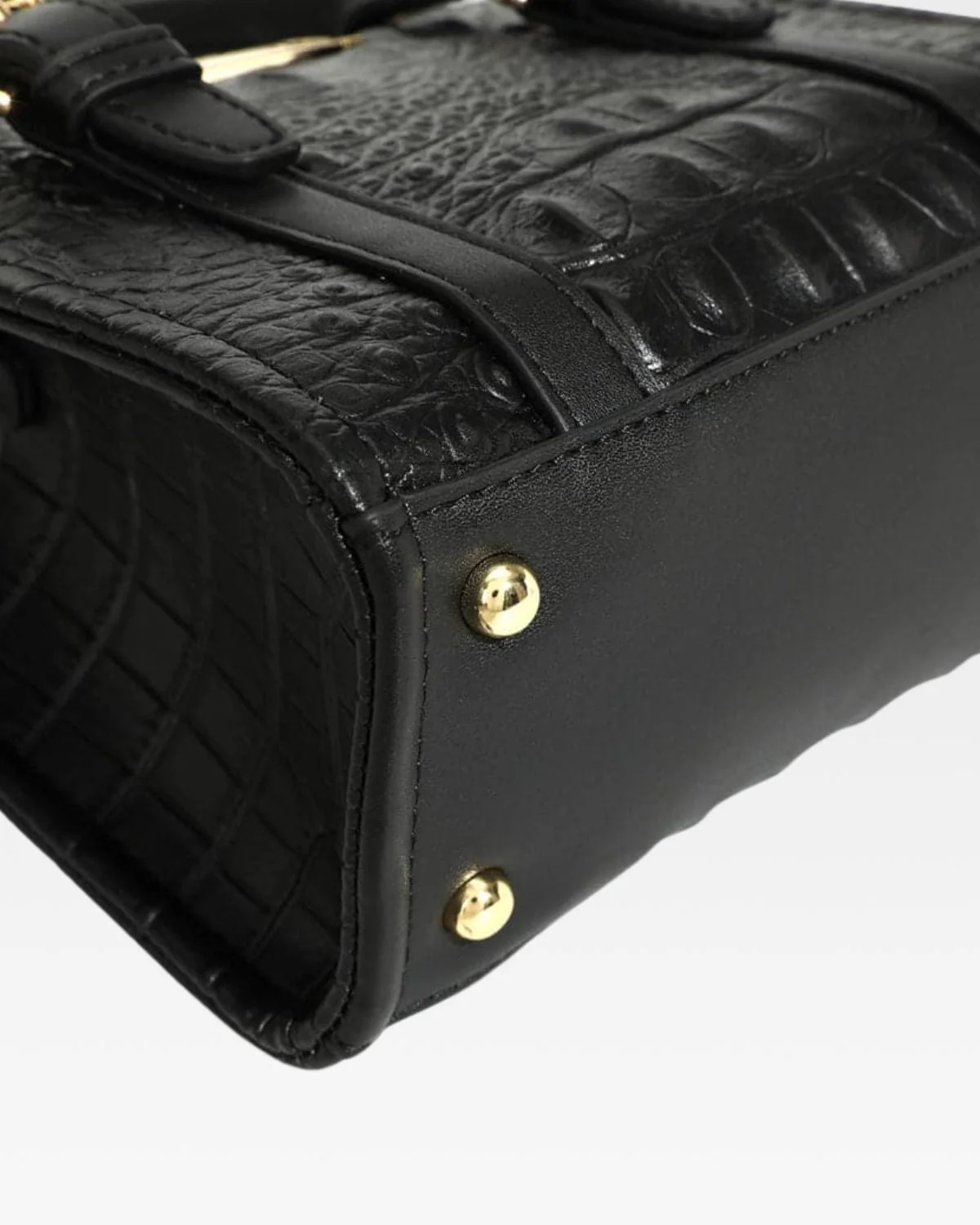 Statement Mini Tote Bag in Black - Image 9