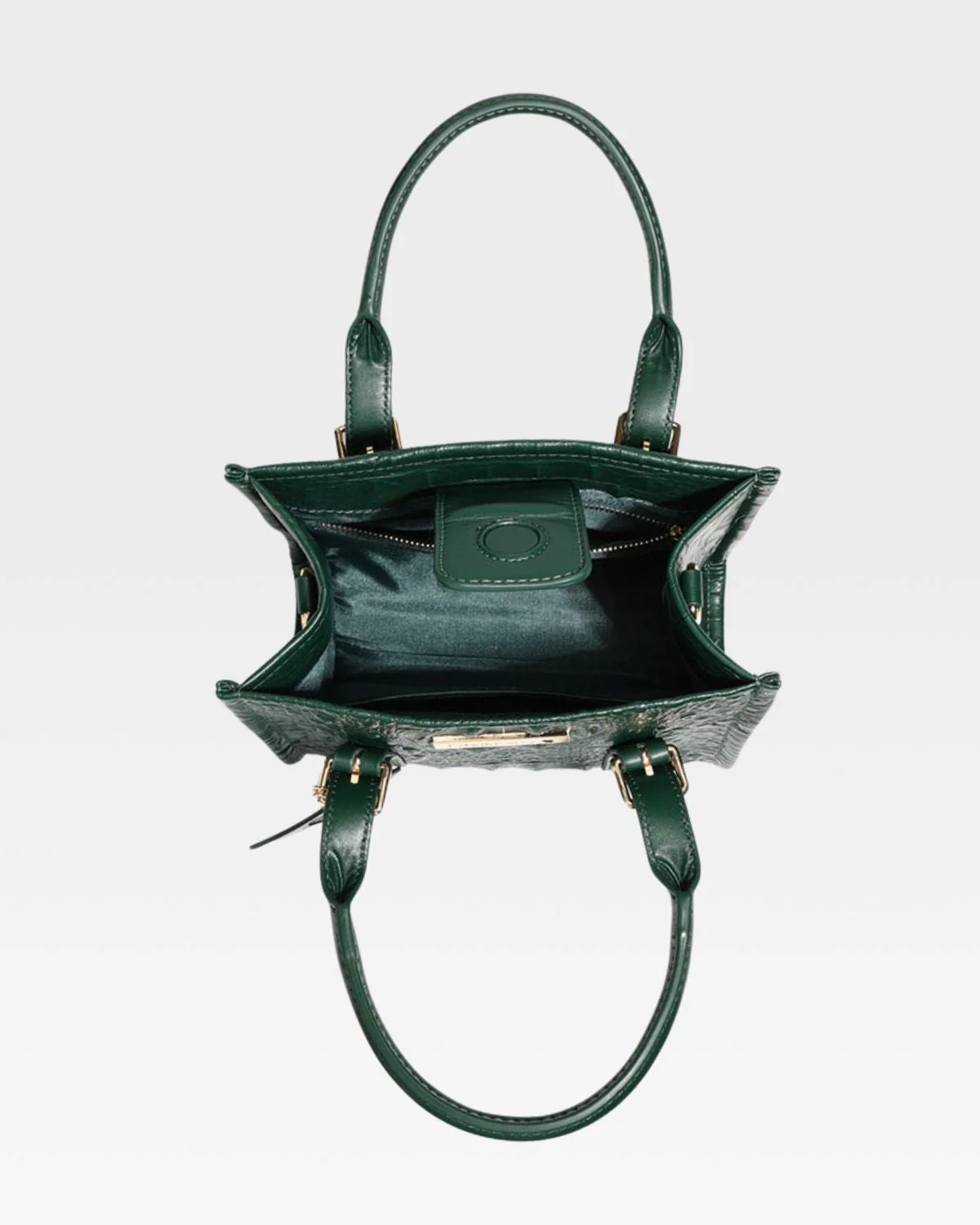 Statement Mini Tote Bag in Emerald Green - Image 6