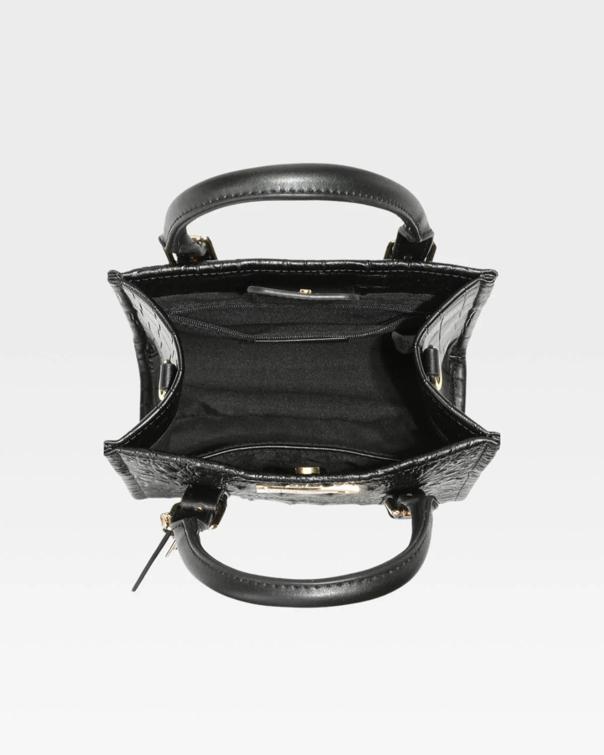 Statement Mini Tote Bag in Black - Image 6