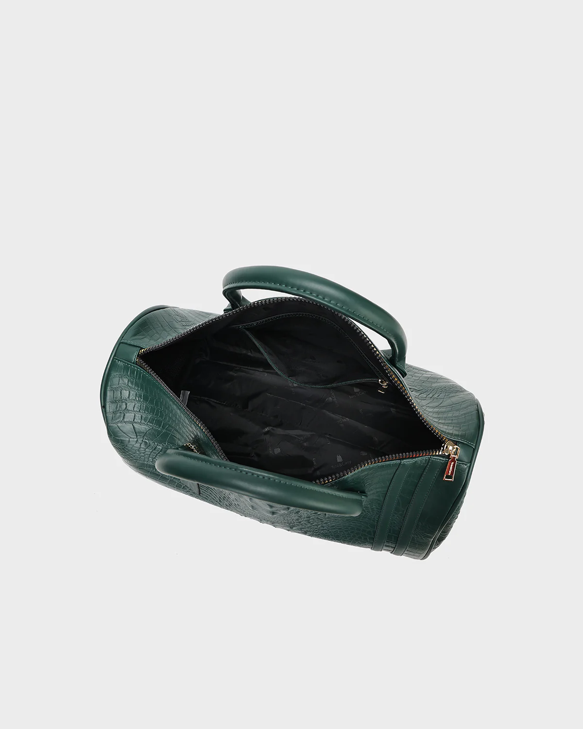 Statement Weekender Duffle Bag in Emerald Green - Image 5