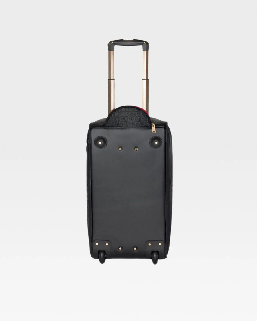 Statement Traveler Rolling Duffle Set in Black - Image 4