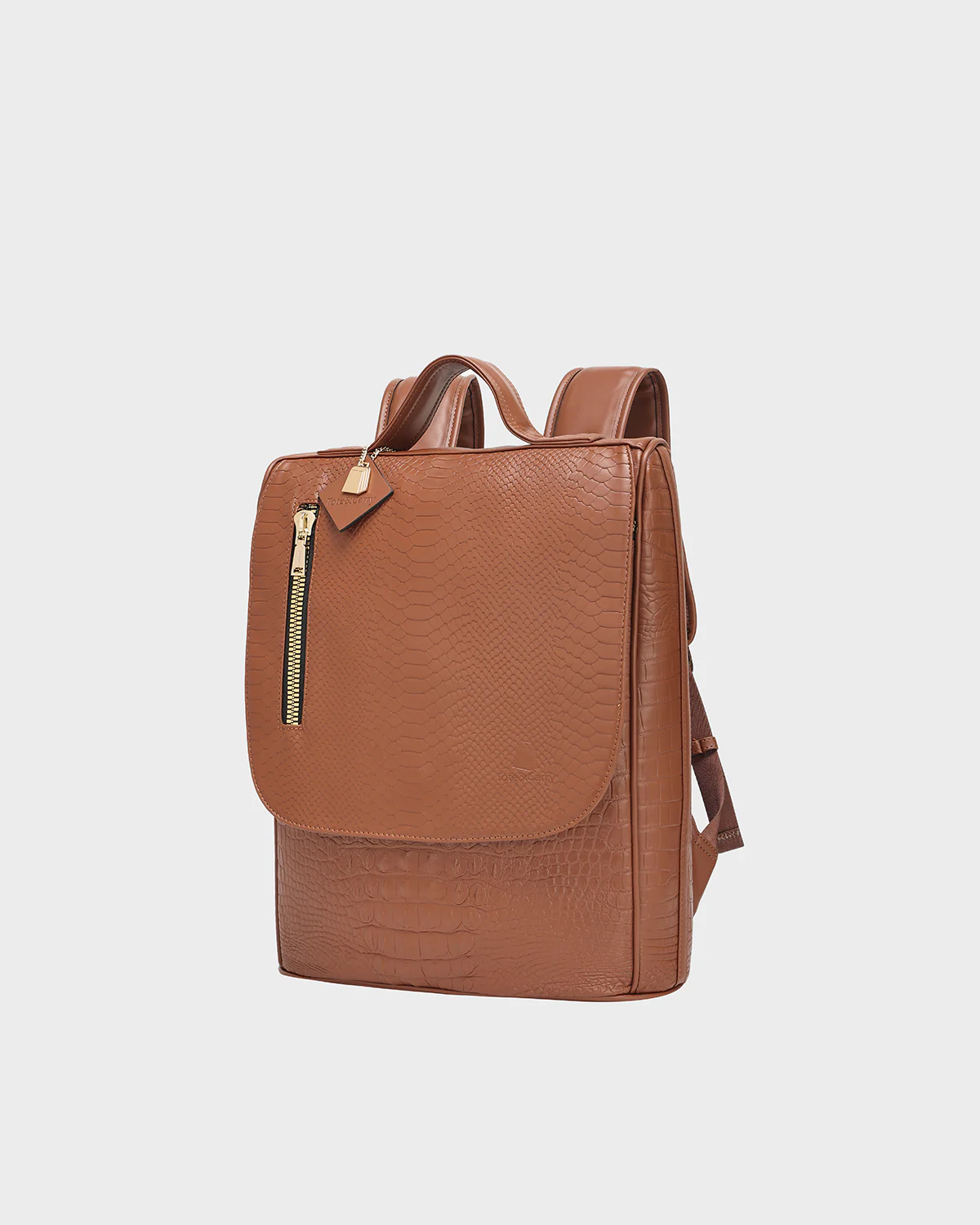 Statement Weekender Backpack in Caramel - Image 3