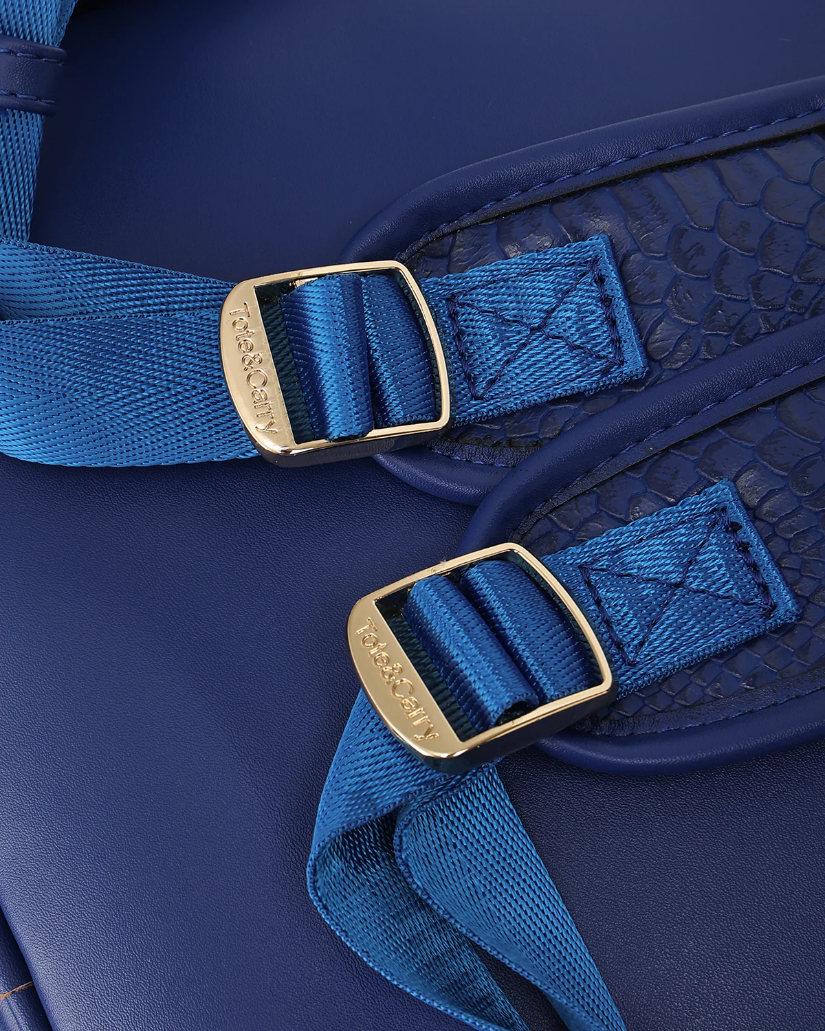 Statement Weekender Backpack in Royal Blue - Image 7