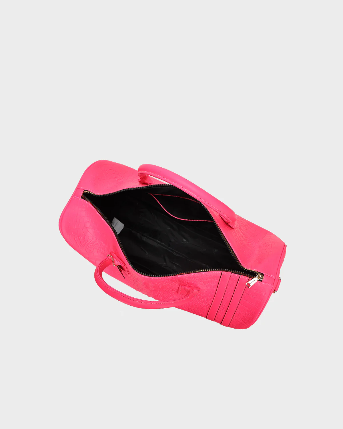 Statement Weekender Duffle Bag in Neon Pink - Image 13