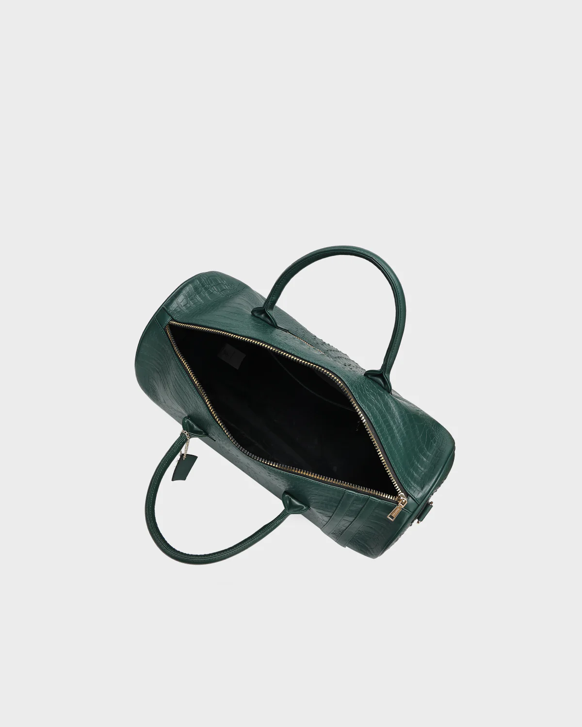 Statement Weekender Duffle Bag in Emerald Green - Image 12