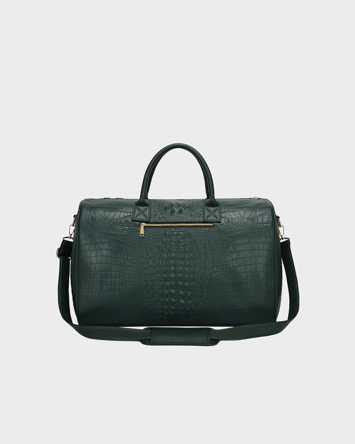 Statement Weekender Duffle Bag in Emerald Green - Image 11