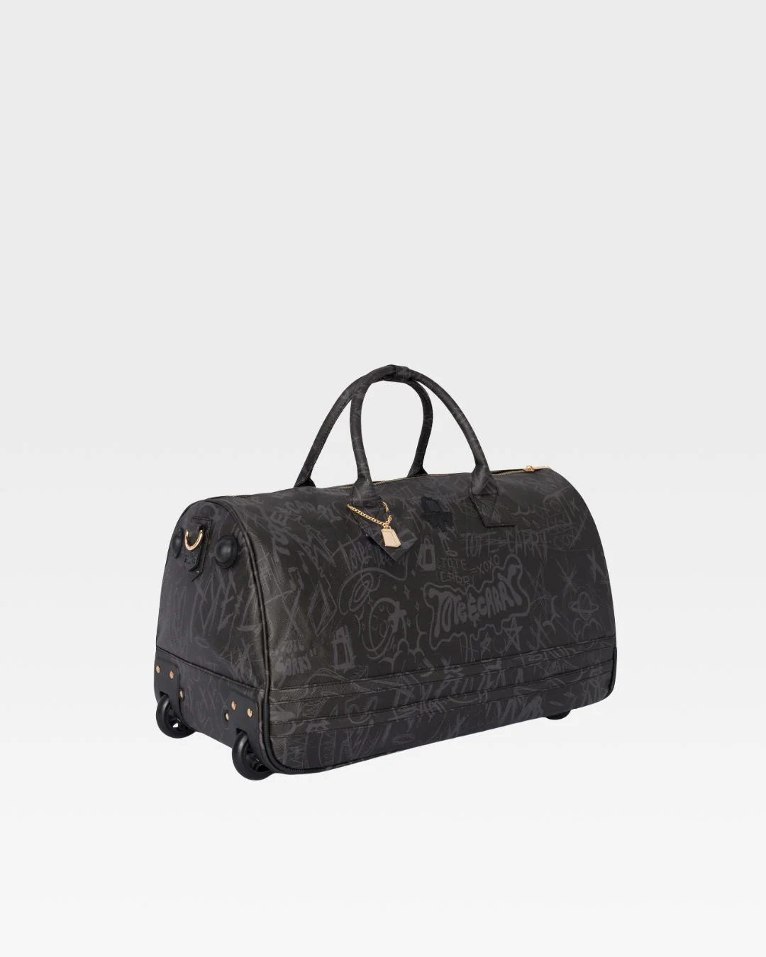 Street Traveler Rolling Duffle in Black - Image 3