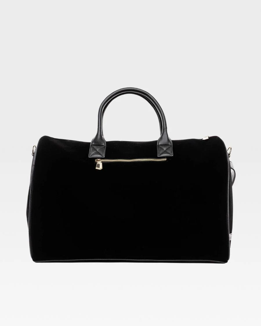 Velvet Luxe Duffle Bag in Black - Image 3