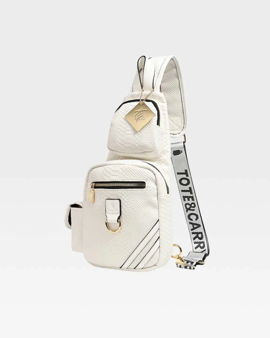 White On The Go Sling Bag - Image 3