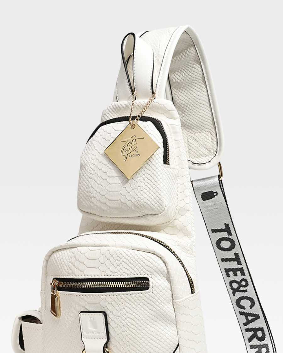 White On The Go Sling Bag - Image 7