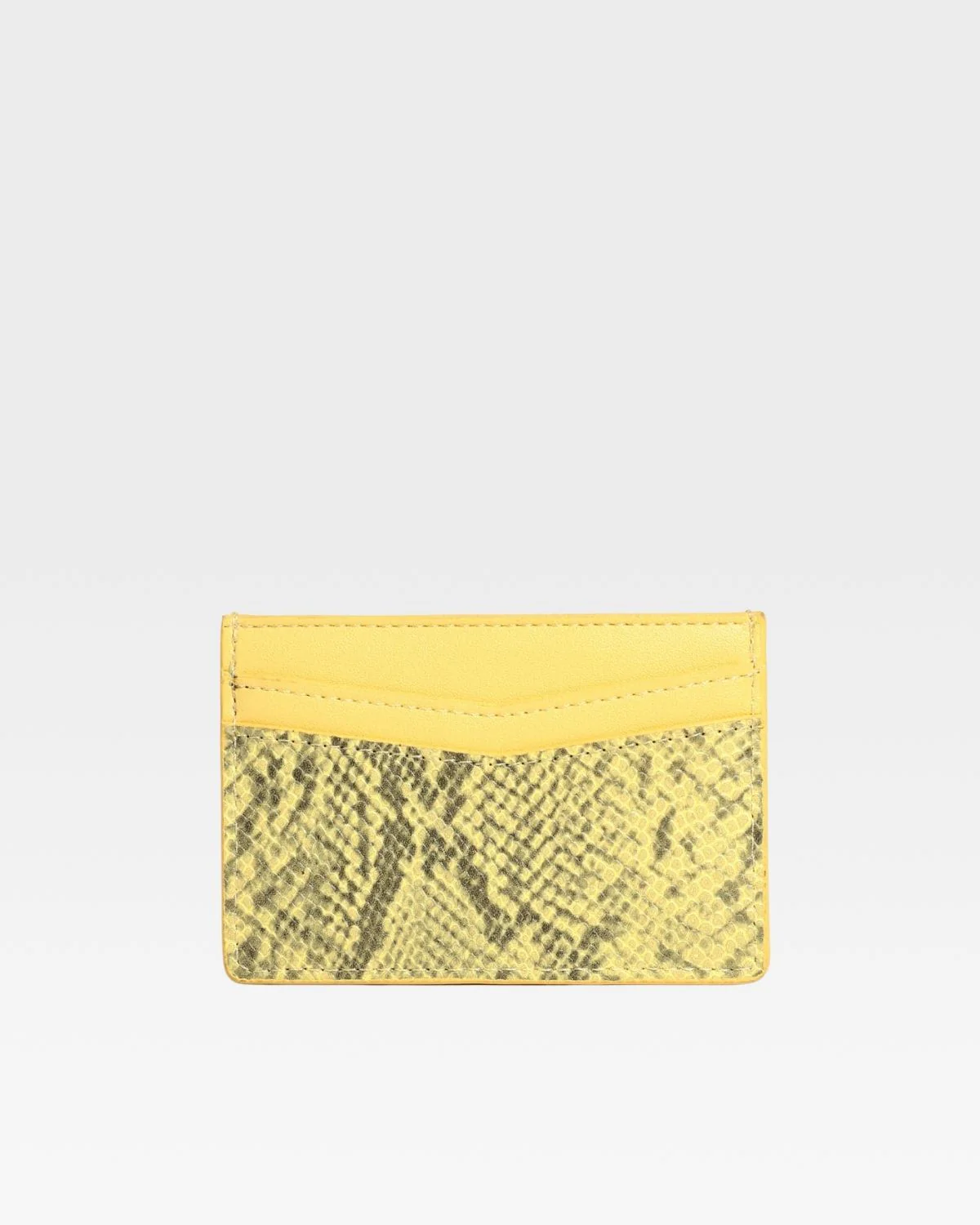 Exotic Card Holder Wallet in Yellow - Image 4